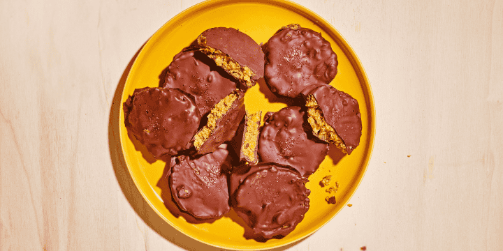 Koekjes met chocolade en pindakaas